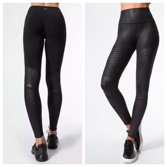 ALO Yoga Pants - Alo Yoga Very High Waist Moto Leggings NWT